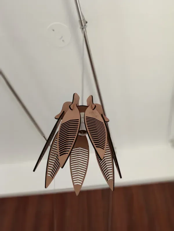 Wooden flower view 3