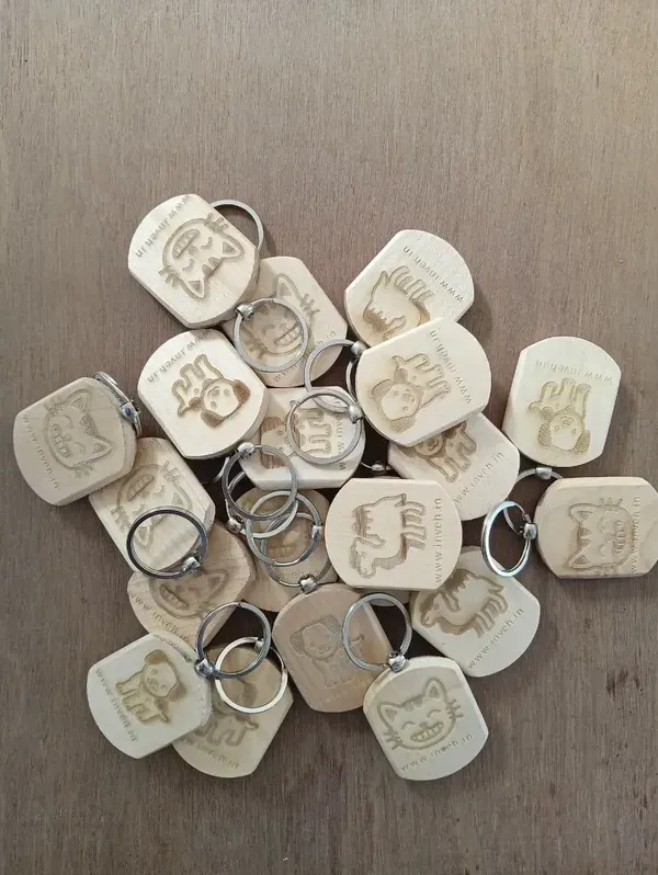 Wooden Keychain view 3