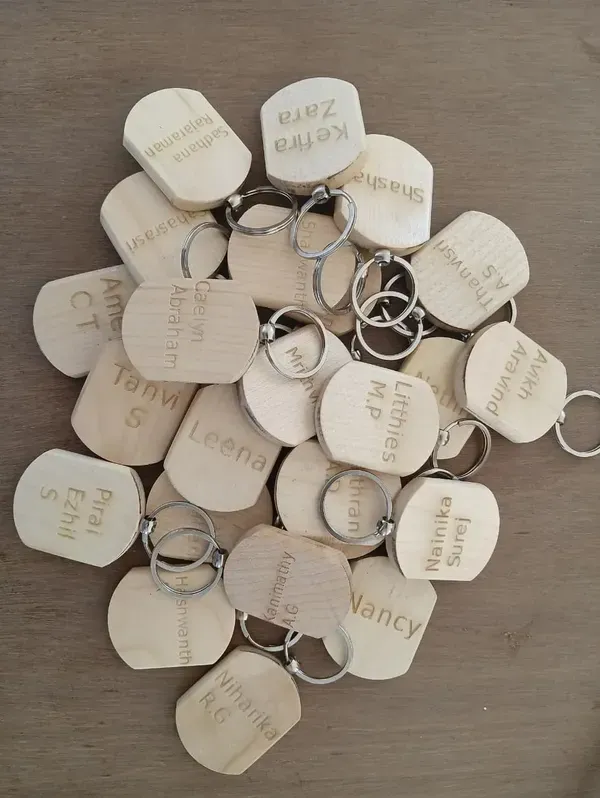 Wooden Keychain view 4